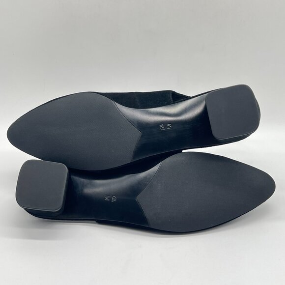 Vaneli Womens Size 6.5 Black Suede Leather Slingback Low Pumps Heels Shoes - Picture 8 of 12